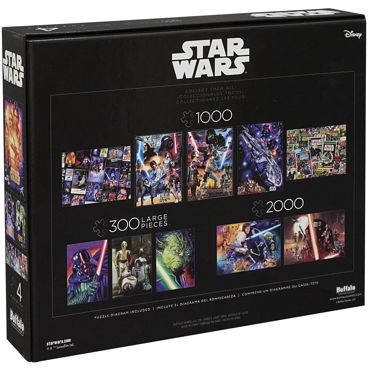 Buffalo Games Star Wars Collectors Edition puslespil 4-i-1