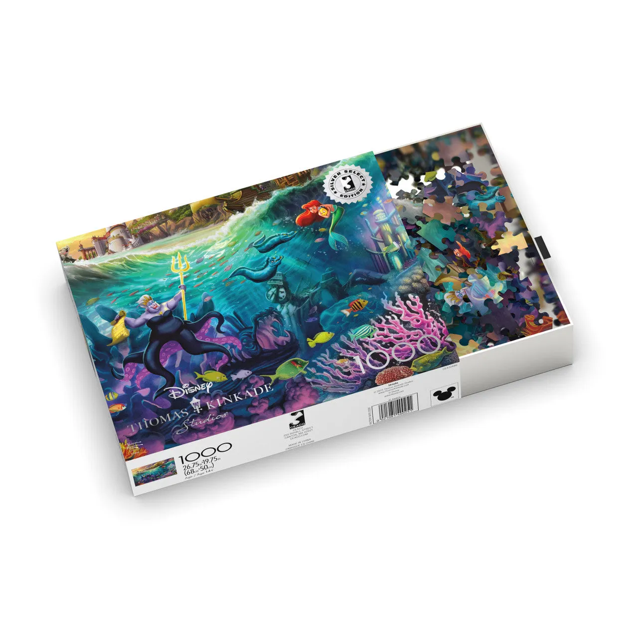 Buffalo Games Silver Select Disney Ursula puslespil 1000 brikker sølvfolie