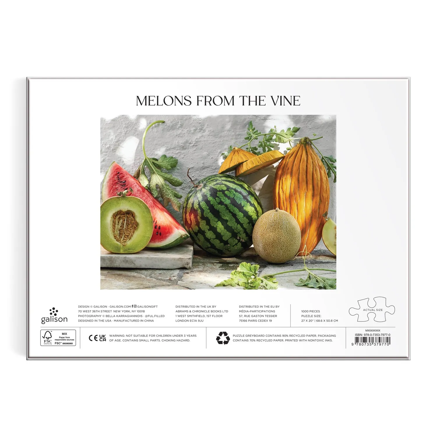 Good Puzzle Co. Melons from the Vine puslespil 1000 sommer