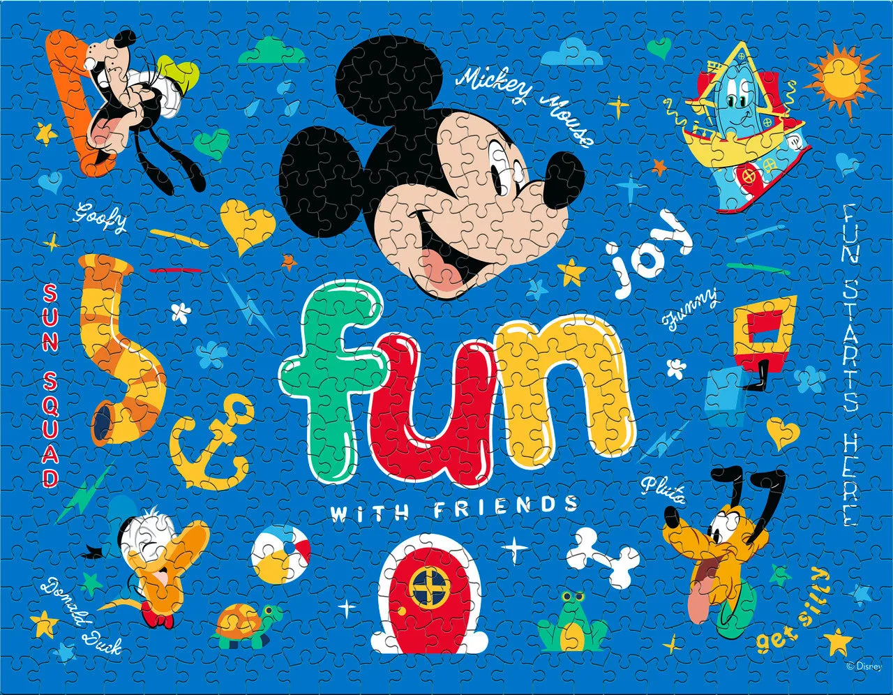 Buffalo Games Disney Mickey Mouse puslespil 4-pak 48-100 brikker børn