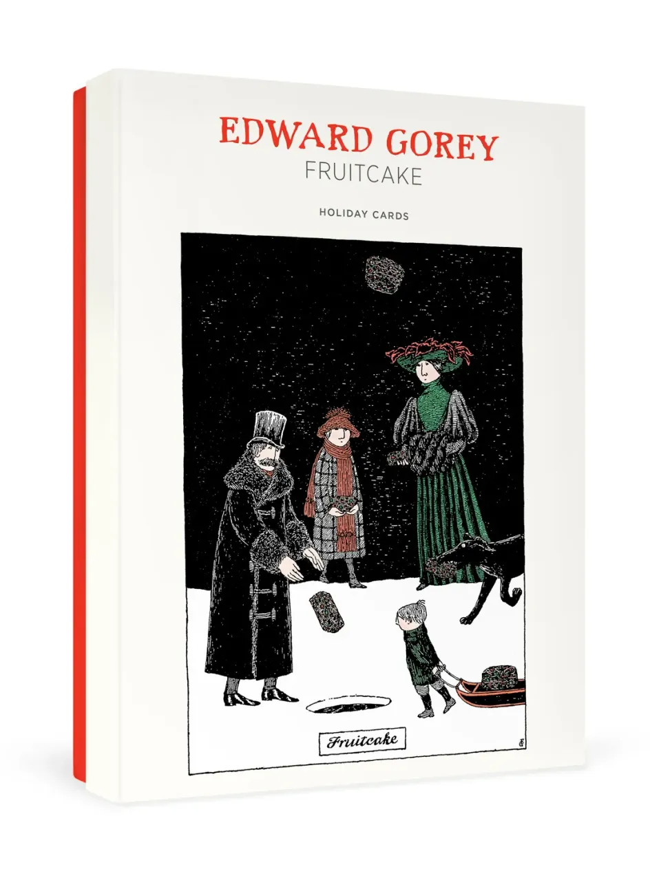 Pomegranate Edward Gorey Fruitcake julekort humor