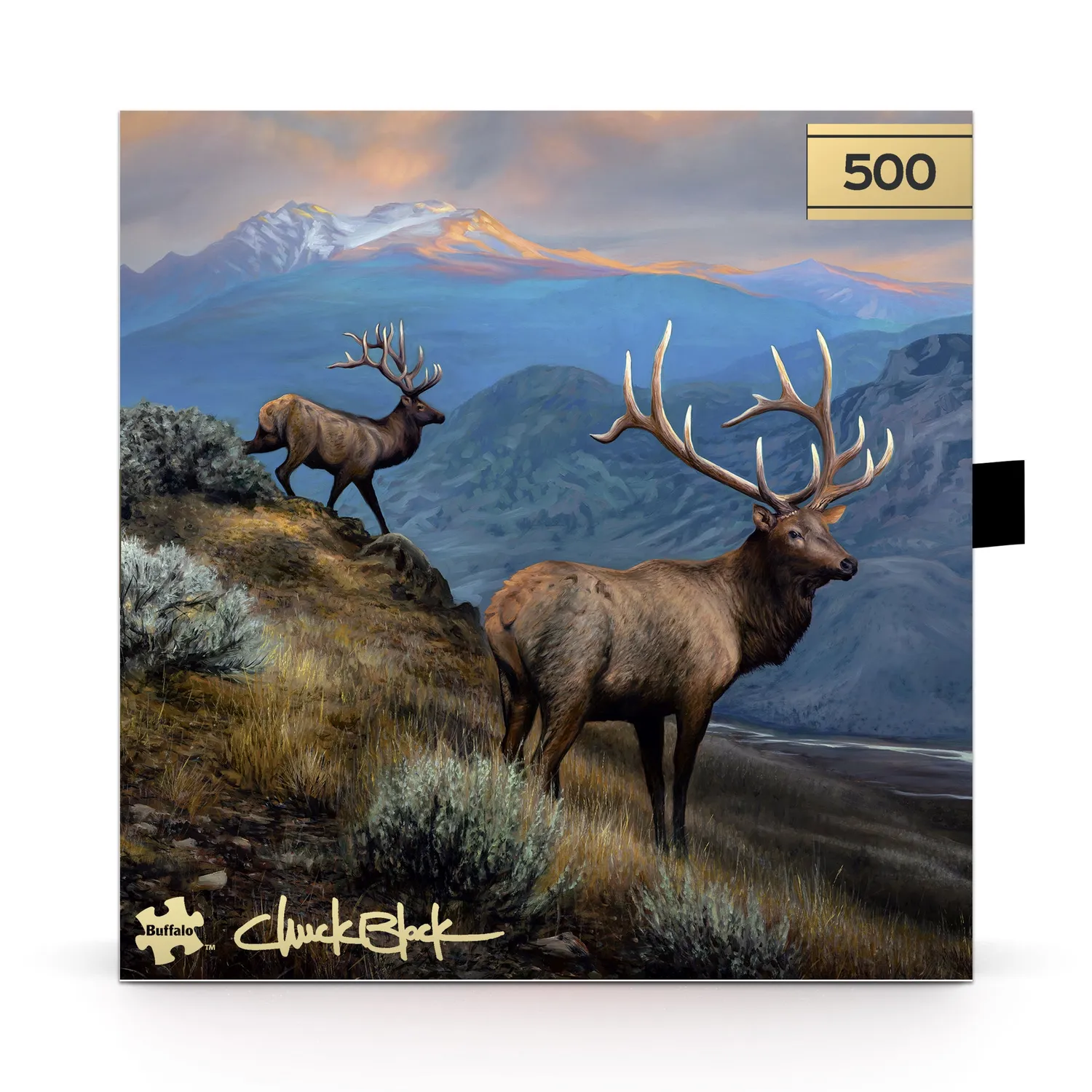 Buffalo Games Gold A Serene Stillness puslespil 500 brikker elge