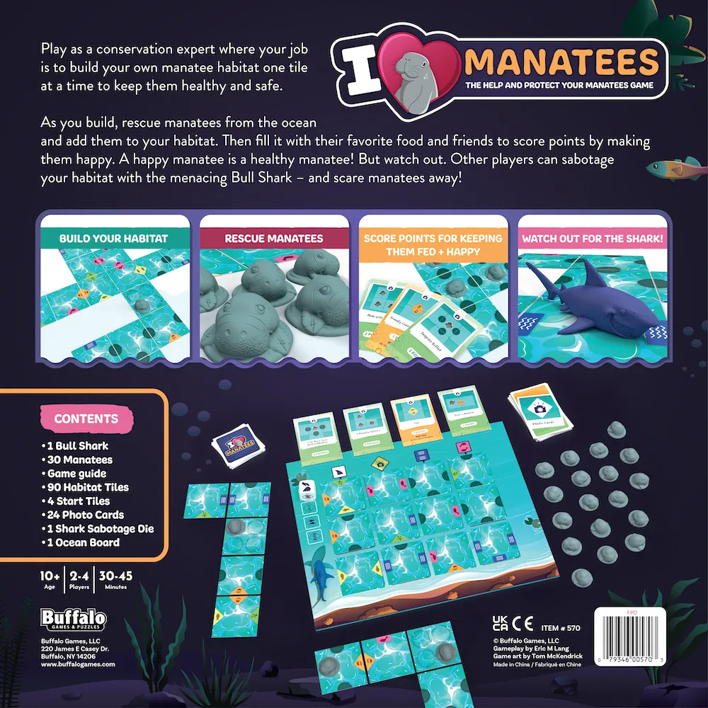 Buffalo Games I Heart Manatees brætspil familiespil