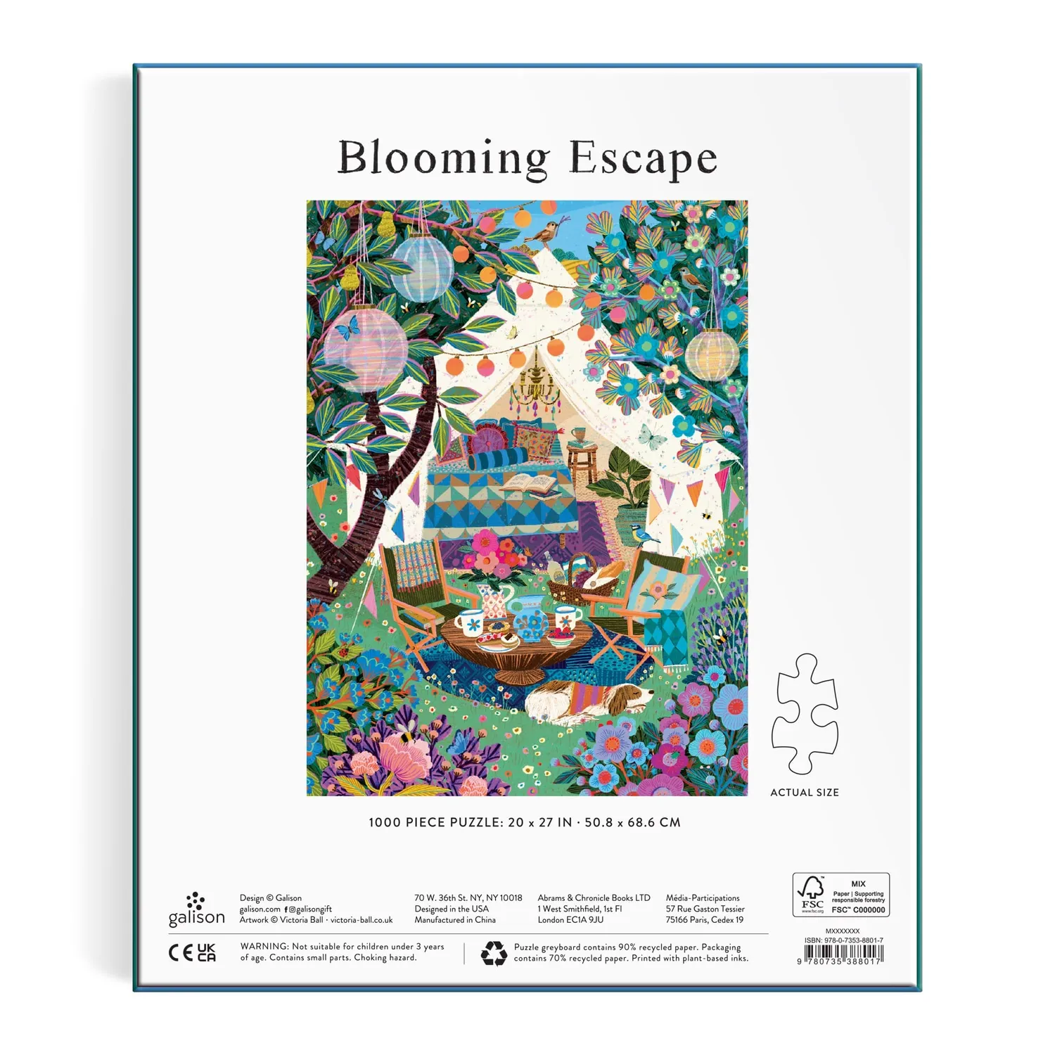 Good Puzzle Co. Victoria Ball Blooming Escape puslespil 1000 brikker blomster
