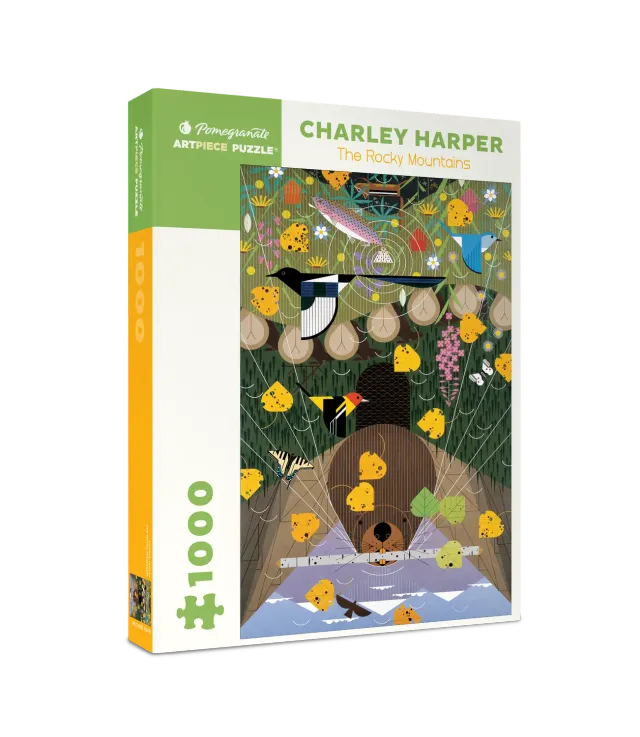 Pomegranate Charley Harper Rocky Mountains puslespil 1000 brikker
