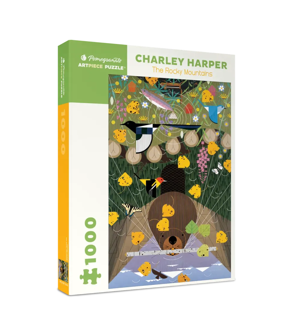 Pomegranate Charley Harper Rocky Mountains puslespil 1000 brikker