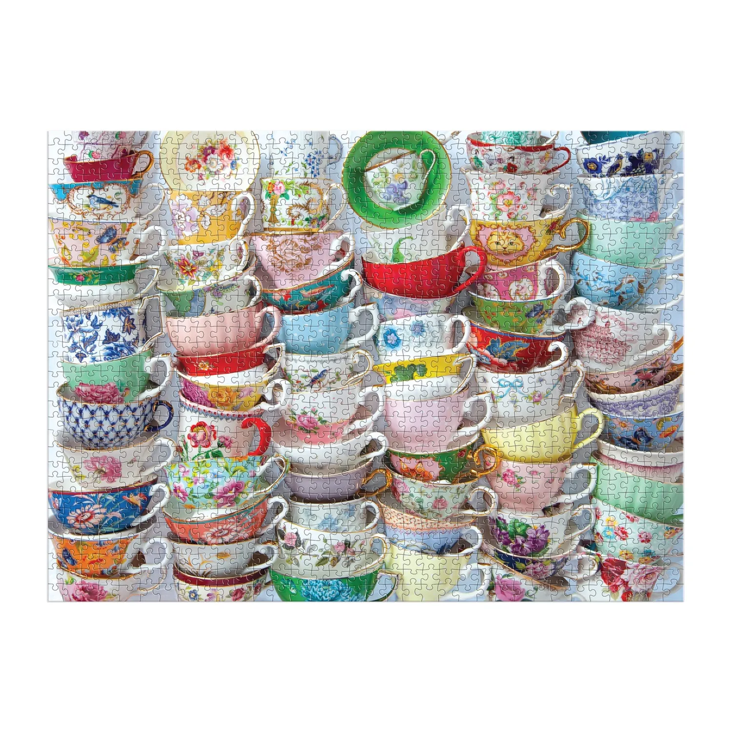 Good Puzzle Co. Julie Seabrook Ream Teacups puslespil 1000 tekopper