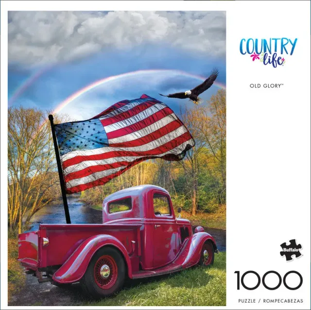 Buffalo Games Country Life Old Glory puslespil 1000 patriotisk
