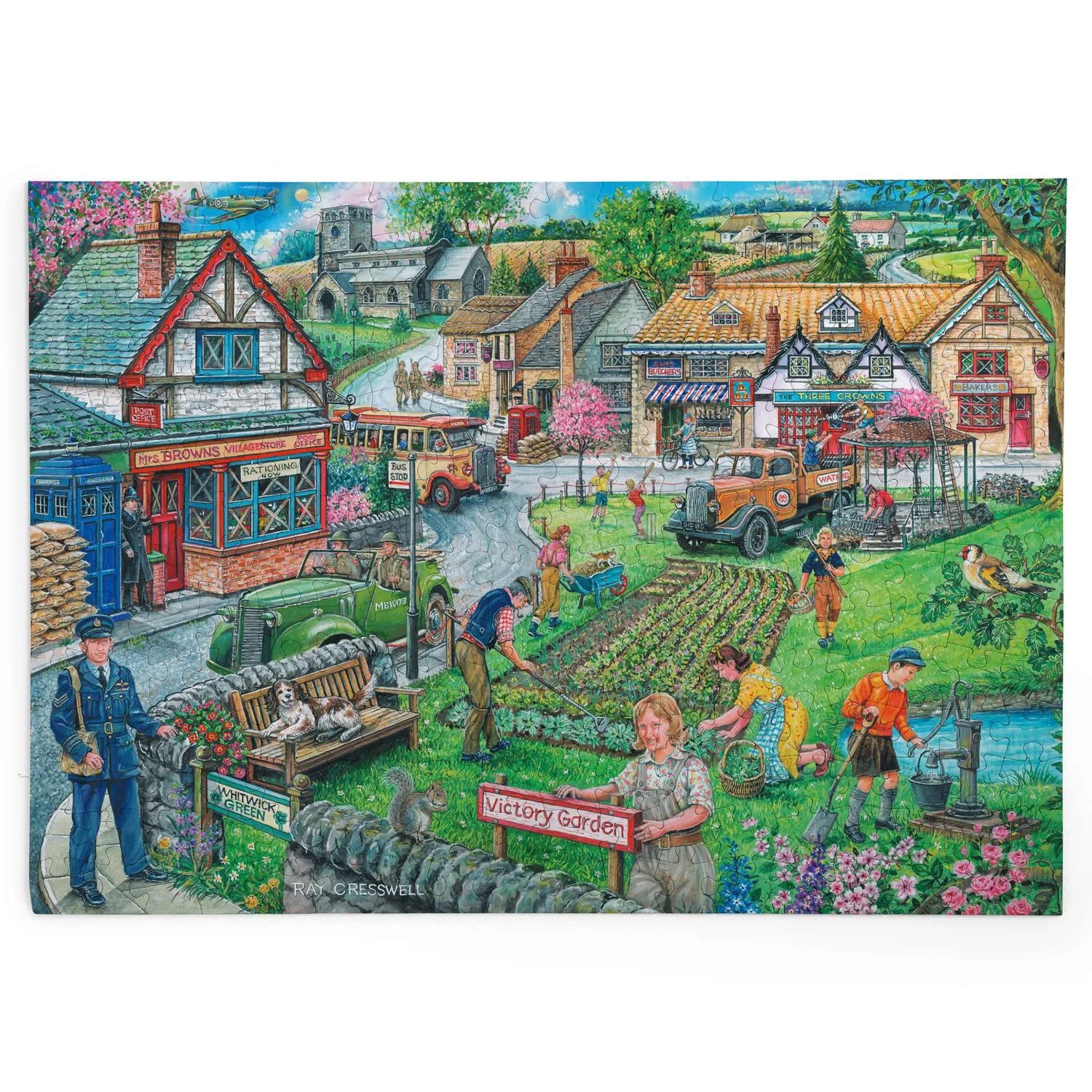 House of Puzzle BIG Wartime Green puslespil 250 store brikker