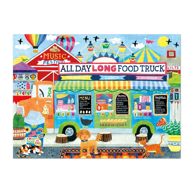 Buffalo Games Sapphire All Day Long Food Truck puslespil 1000 brikker