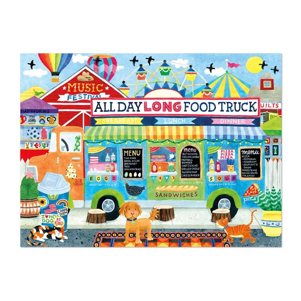 Buffalo Games Sapphire All Day Long Food Truck puslespil 1000 brikker