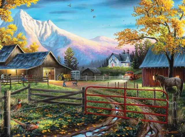 Buffalo Games Country Life Western Lifestyle puslespil 1000 brikker farm