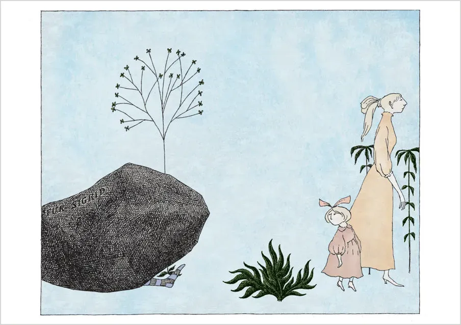 Pomegranate Edward Gorey The Evil Garden postkort enkelt