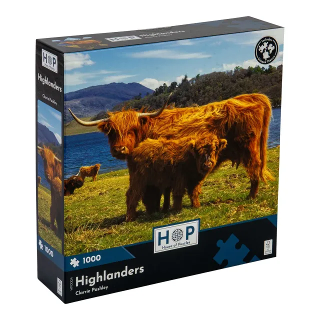 House of Puzzle Highlanders puslespil 1000 brikker Skotland