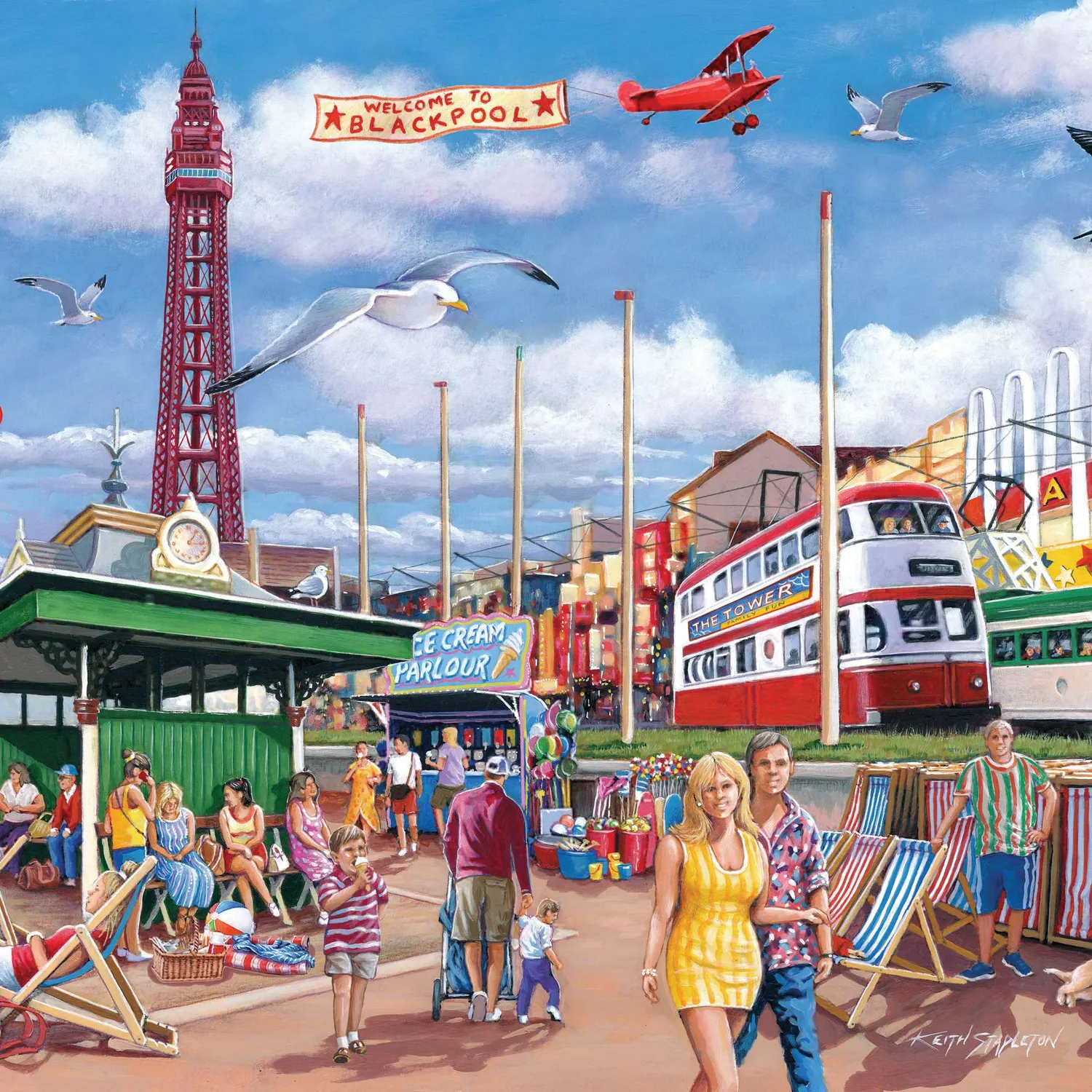 House of Puzzle Blackpool Promenade puslespil BIG 500 store brikker