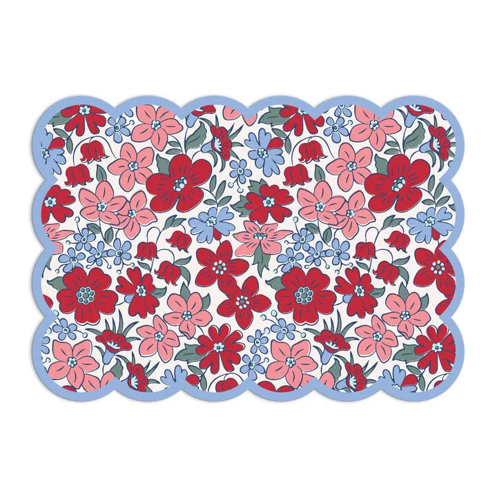 Galison Liberty Scalloped brevkort 8 stk blomster