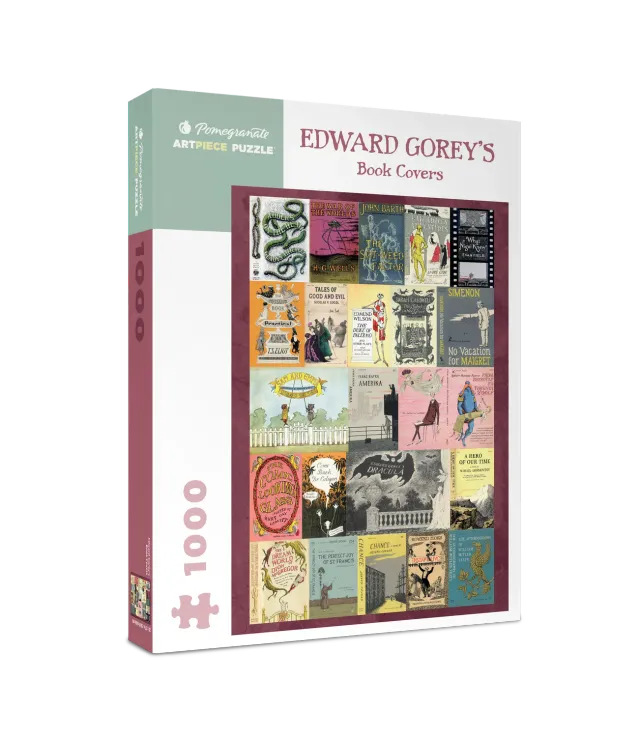 Pomegranate Edward Gorey Book Covers puslespil 1000 brikker bøger
