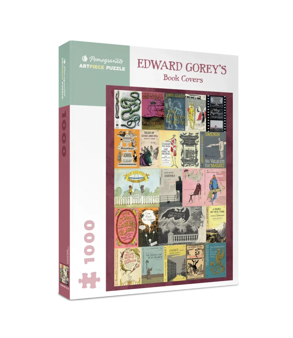 Pomegranate Edward Gorey Book Covers puslespil 1000 brikker bøger