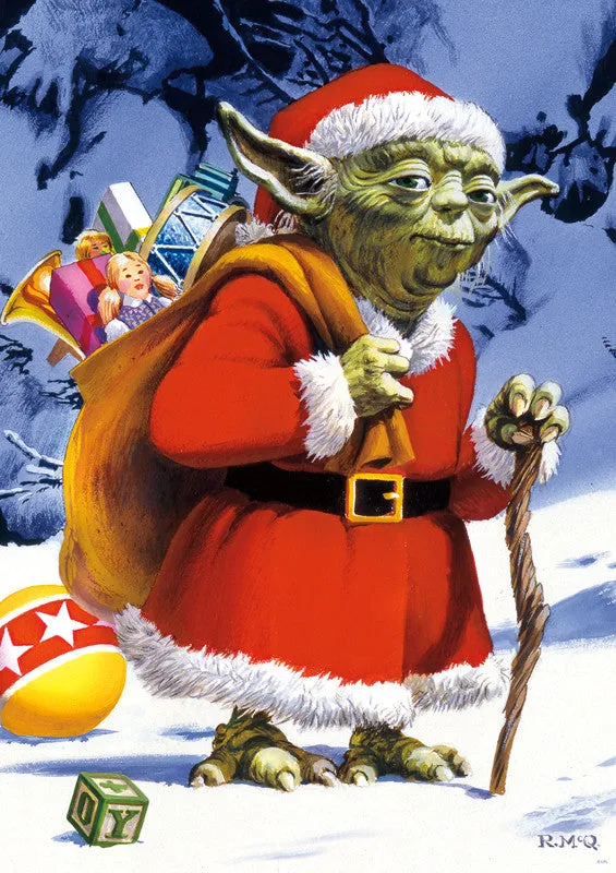 Buffalo Games Holiday Yoda puslespil 300 store brikker Star Wars jul