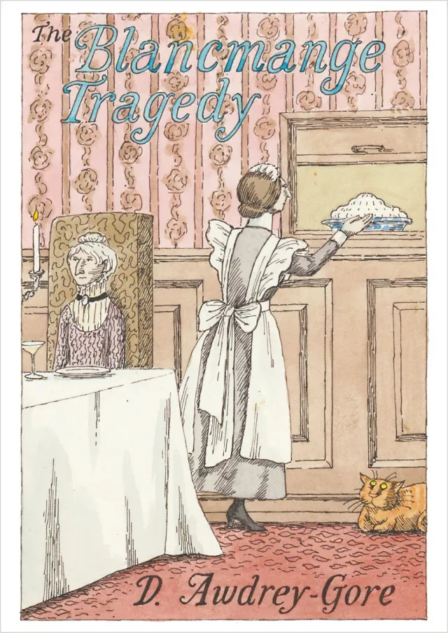 Pomegranate Edward Gorey Blancmange postkort humor