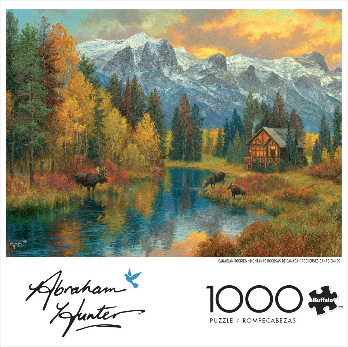 Buffalo Games Abraham Hunter Canadian Rockies puslespil 1000 brikker elge
