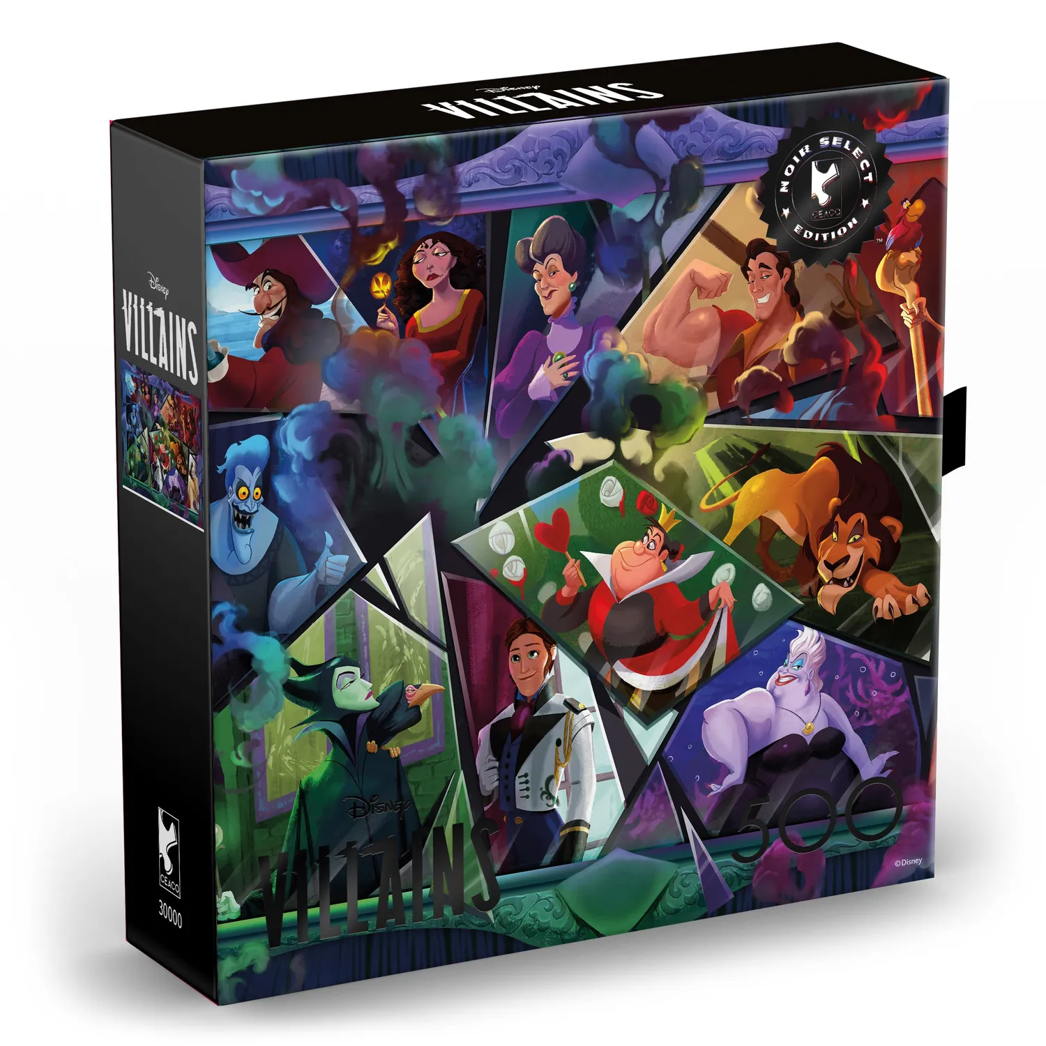 Ceaco Noir Select Disney Villains puslespil 500 brikker skurke