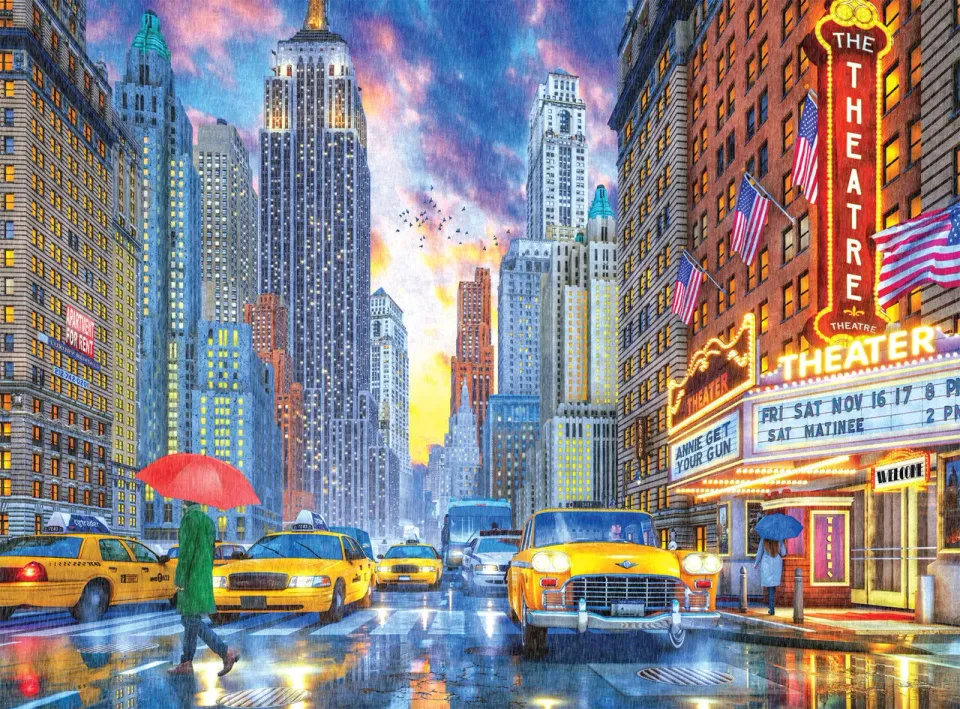 Buffalo Games Rainy Manhattan puslespil 1000 brikker by