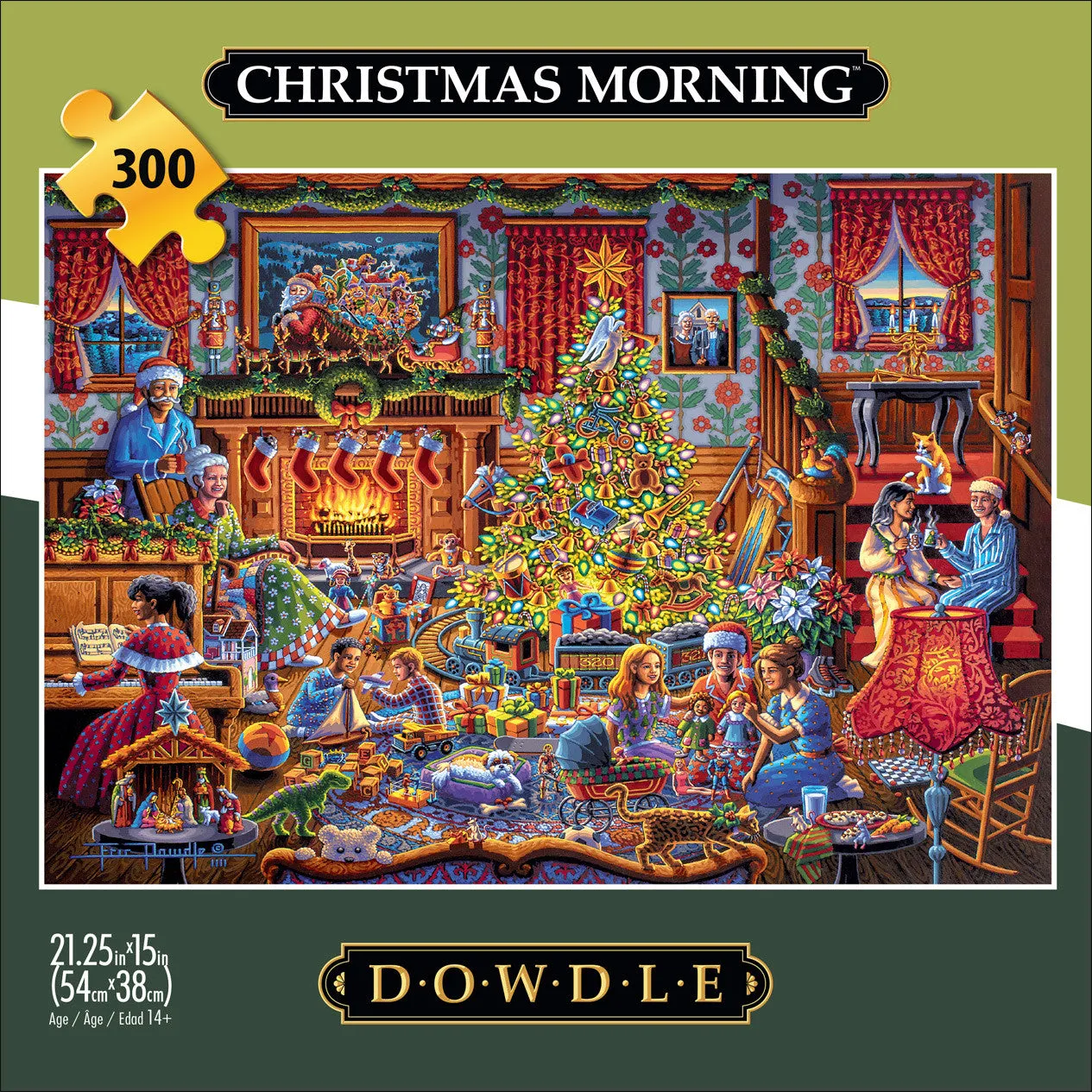Buffalo Games Eric Dowdle Christmas Morning puslespil 300 store
