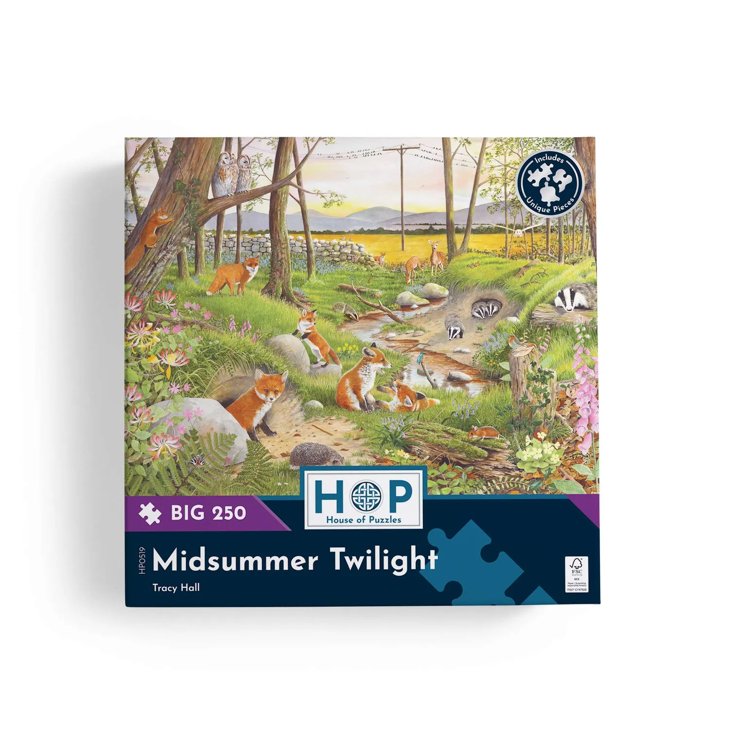 House of Puzzles Midsummer Twilight puslespil 250 brikker