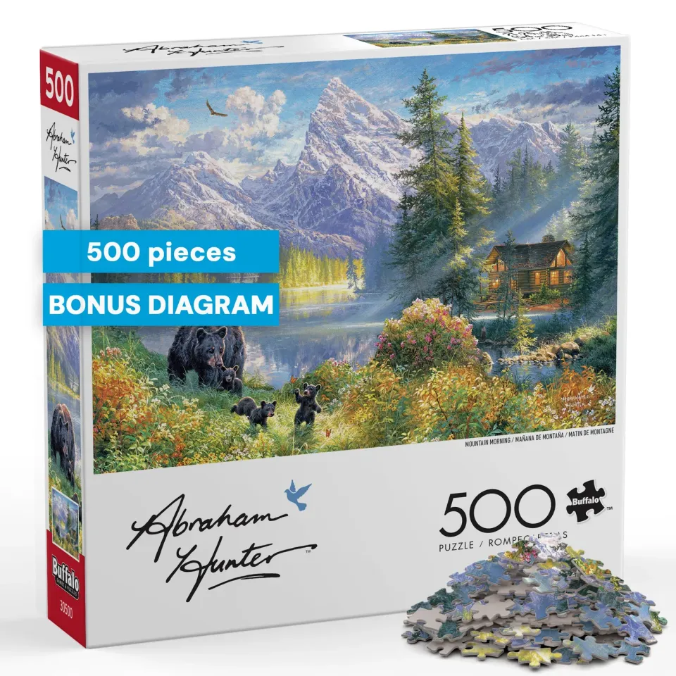 Buffalo Games Abraham Hunter Mountain Morning puslespil 500 brikker