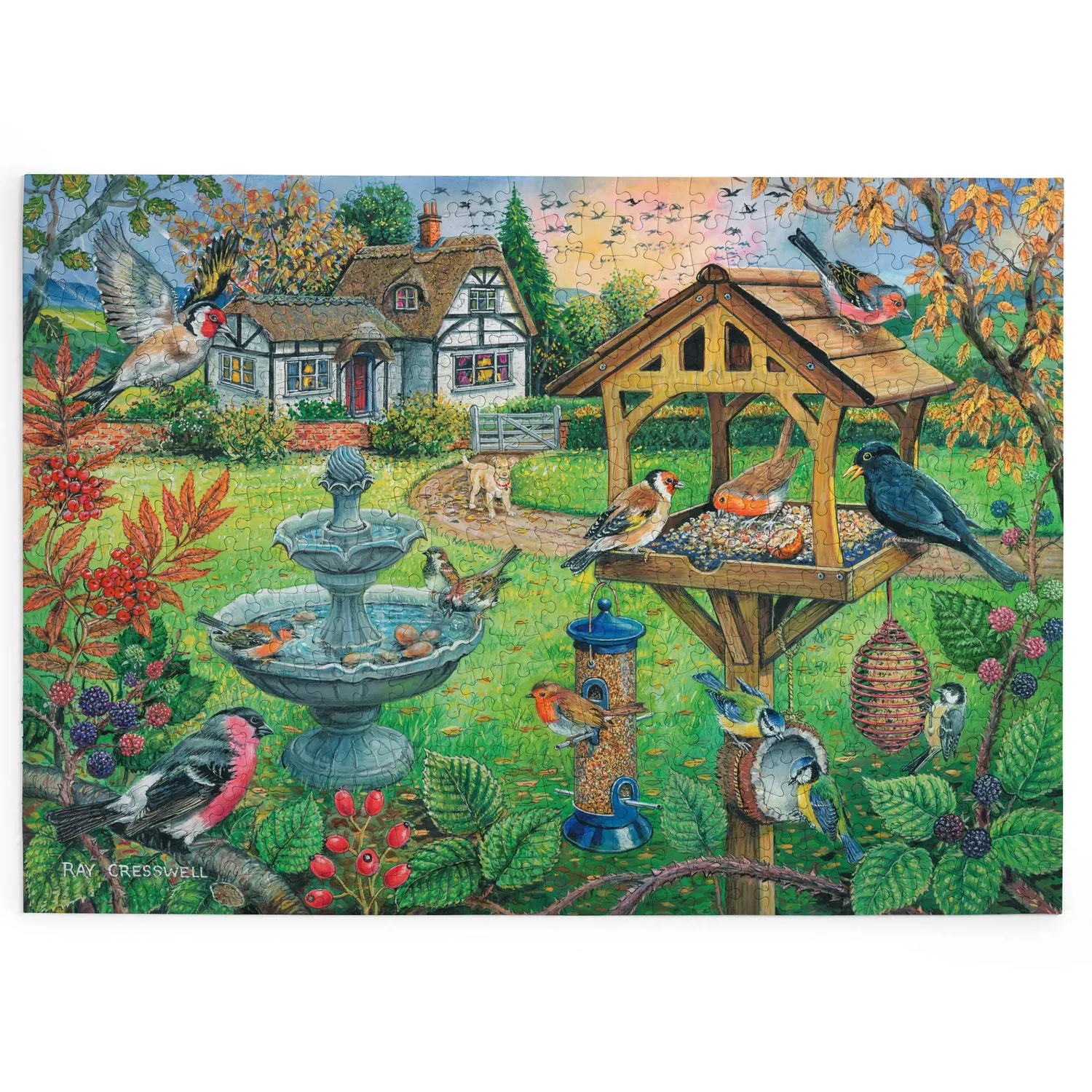House of Puzzles Bird Table puslespil BIG 500 store brikker