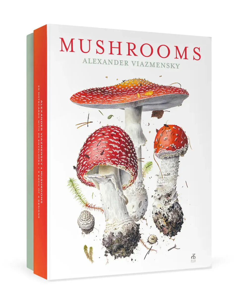 Pomegranate Mushrooms Viazmensky kort sæt 20 stk svampe