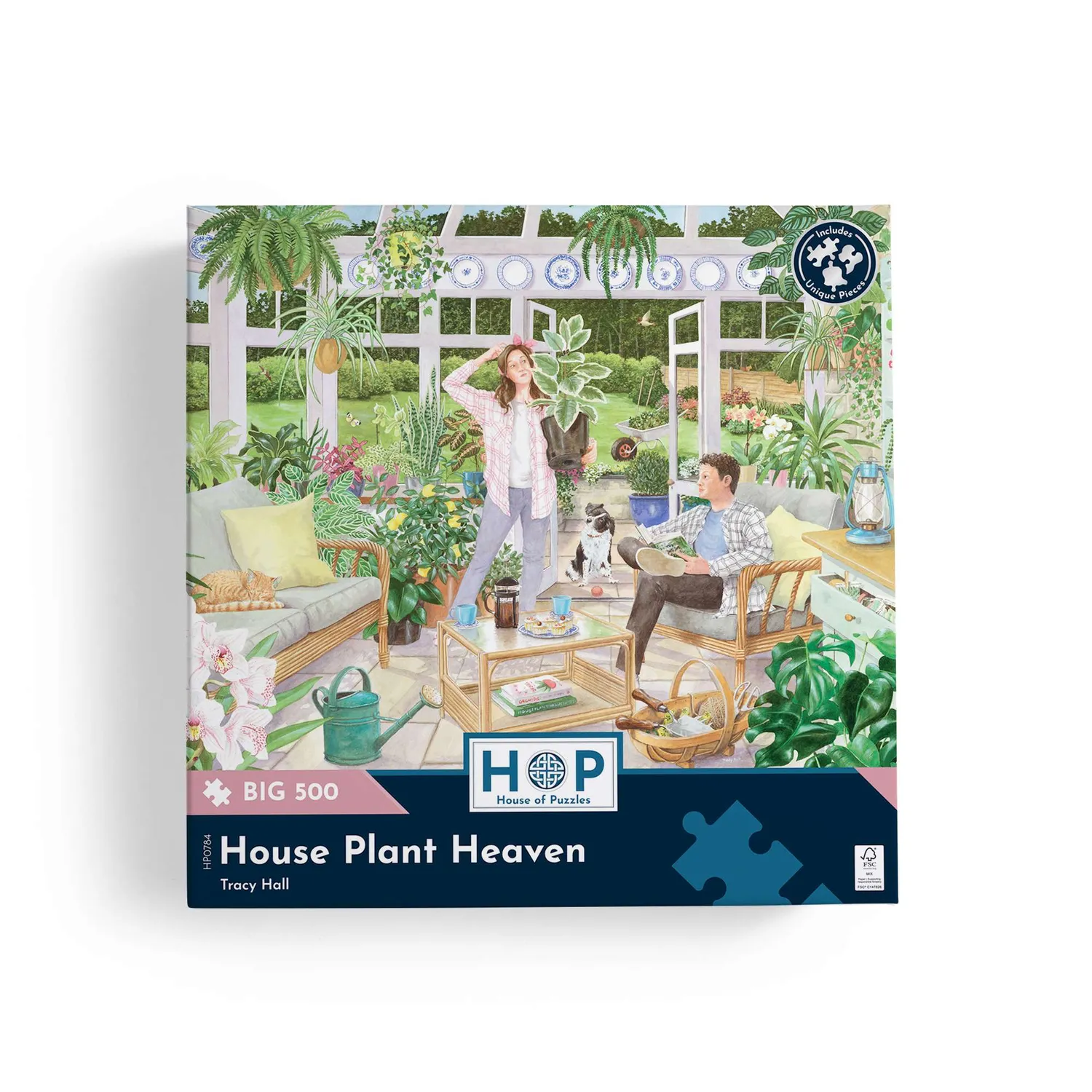 House of Puzzles BIG 500 House Plant Heaven puslespil planter