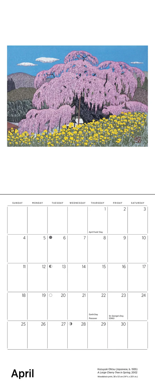 Pomegranate Serenity Ohtsu 2027 minivægkalender japansk
