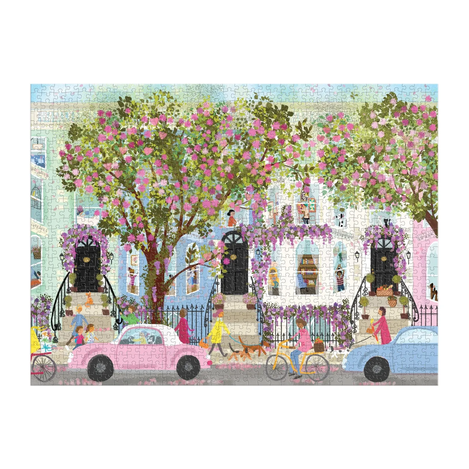 Good Puzzle Co. Joy Laforme Spring Terrace puslespil 1000 brikker forår