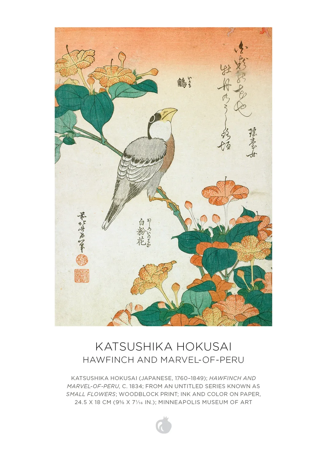Pomegranate Hokusai dobbeltsidet puslespil 120 brikker sæt japansk