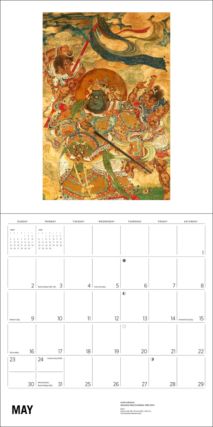 Pomegranate Enlightenment Buddhist Paintings 2027 vægkalender
