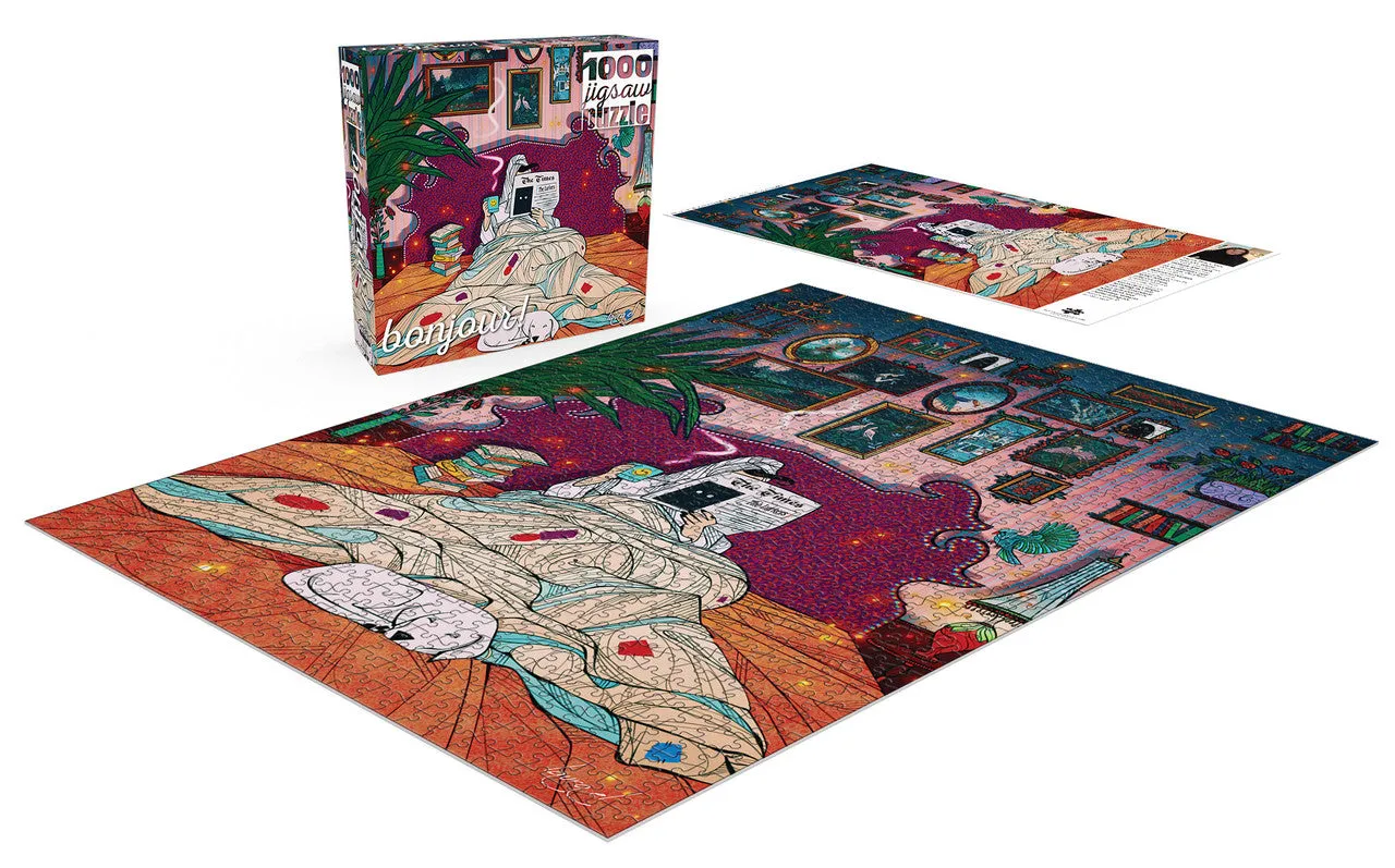 Buffalo Games Bonjour Under the Covers puslespil 1000 brikker