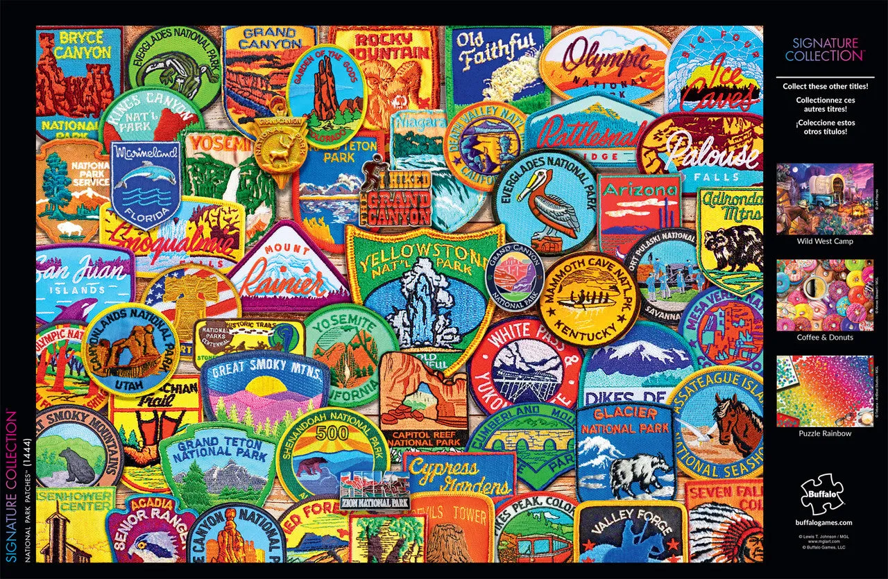Buffalo Games Signature Collection National Park Patches puslespil