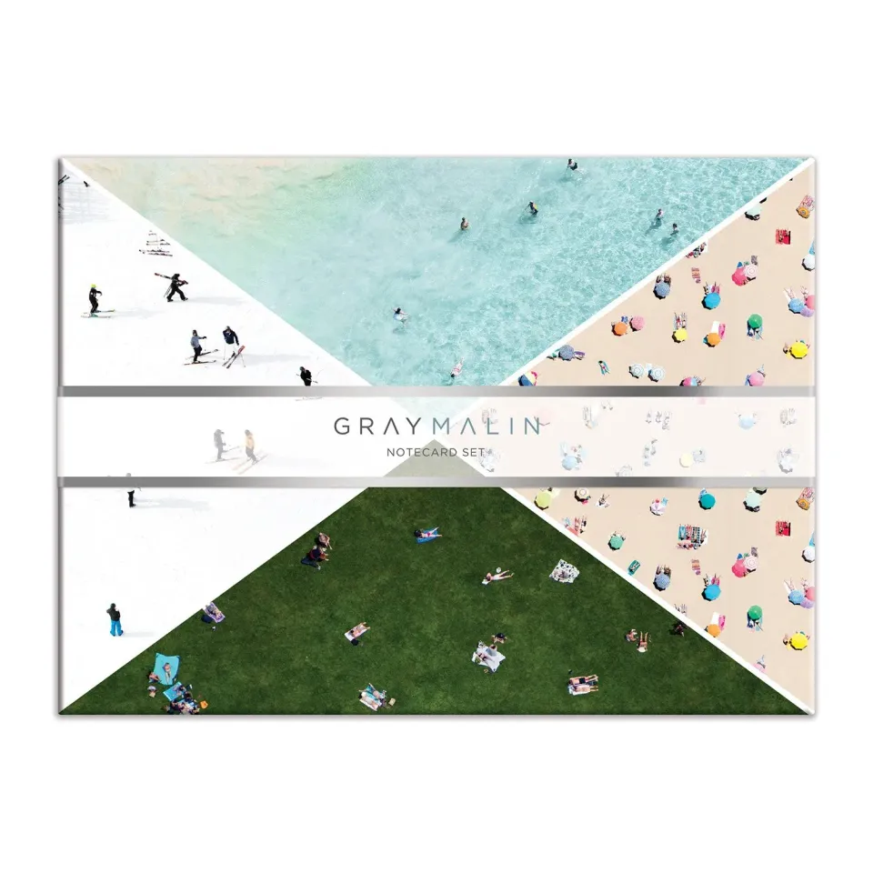 Galison Gray Malin kort 12 stk notecard sæt strand