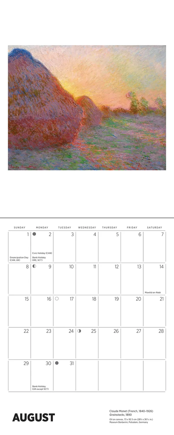 Pomegranate Claude Monet 2027 minikalender væg