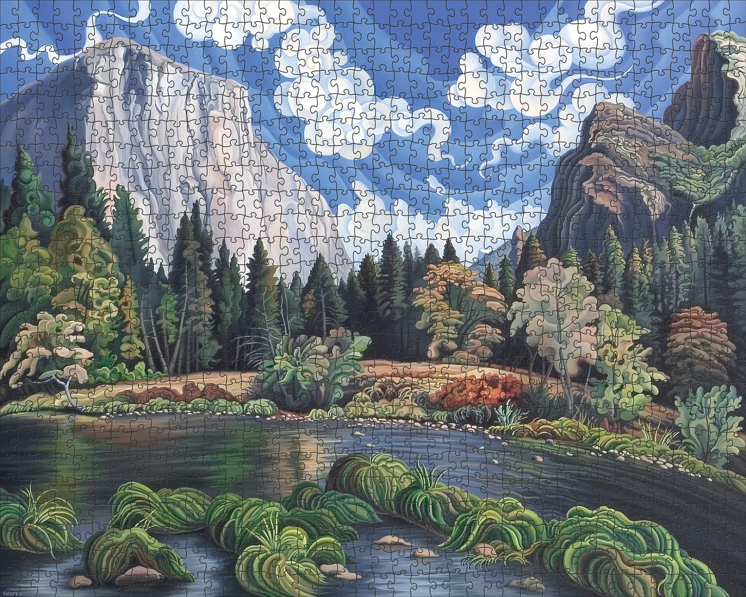 Pomegranate Phyllis Shafer Autumn in Yosemite puslespil 1000 brikker
