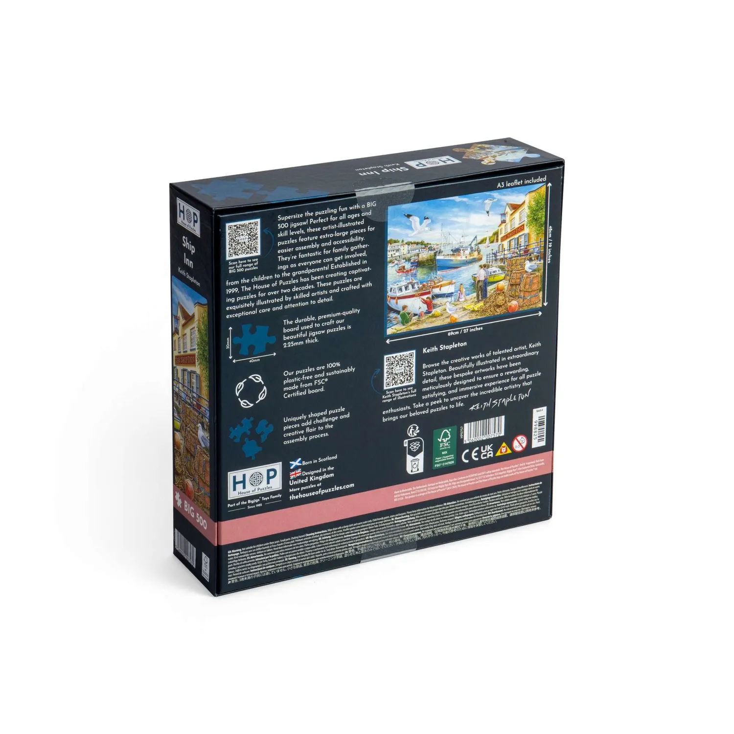 House of Puzzles BIG 500 Ship Inn puslespil 500 brikker store brikker