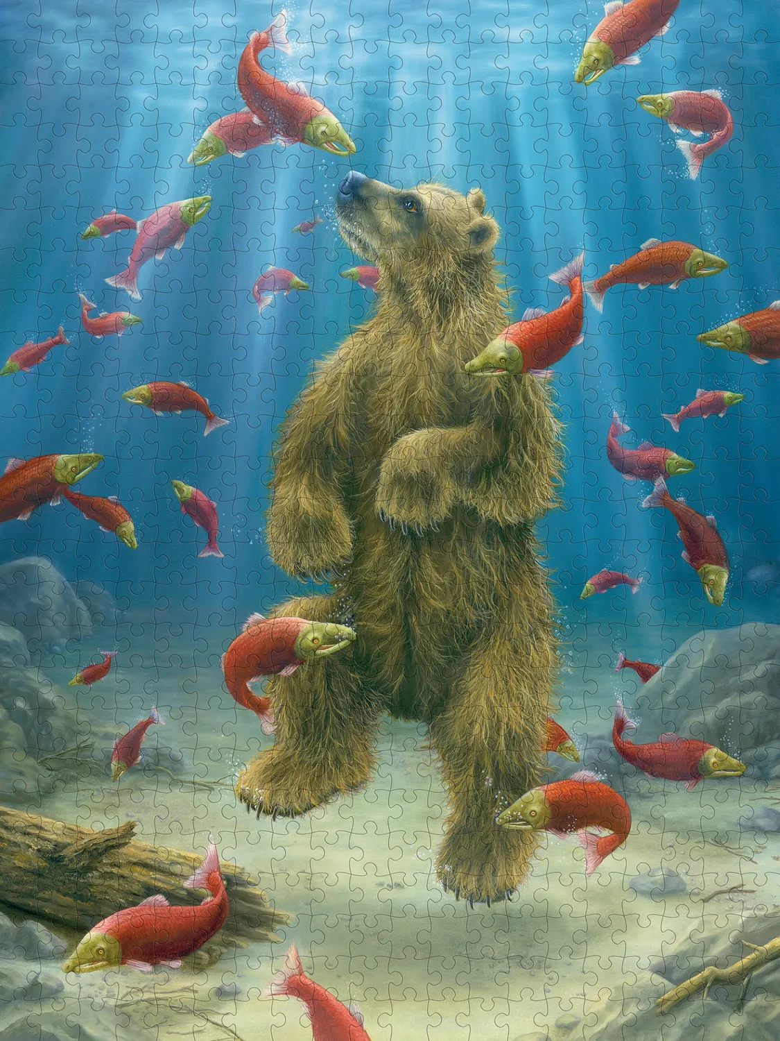 Pomegranate Robert Bissell The Swimmer puslespil 500 brikker
