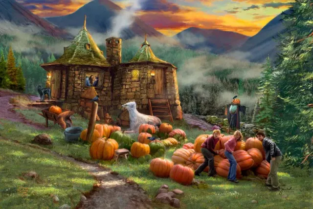 Buffalo Games Silver Select Hagrid's Hut puslespil 1000 brikker gaveæske
