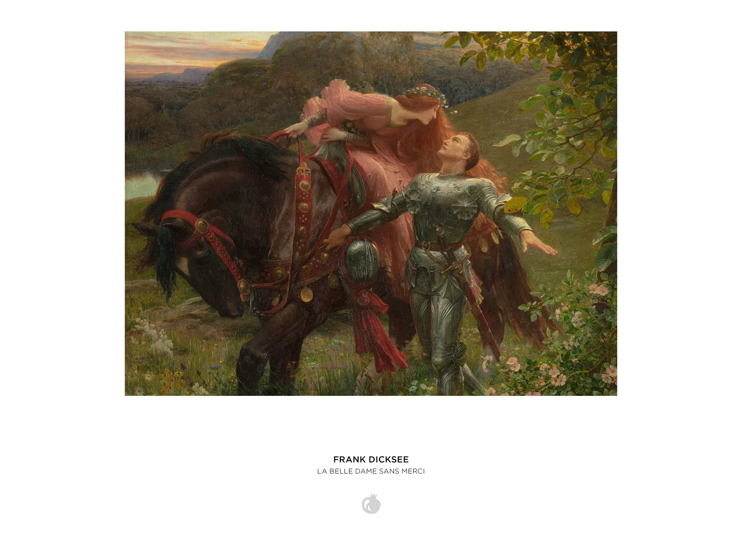 Pomegranate Frank Dicksee La Belle Dame sans Merci puslespil 1000