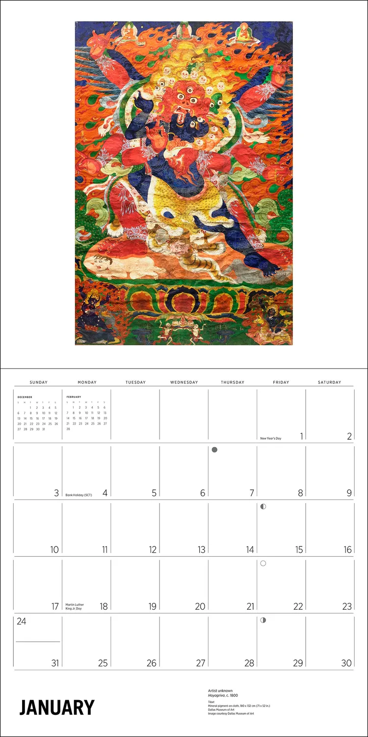 Pomegranate Enlightenment Buddhist Paintings 2027 vægkalender
