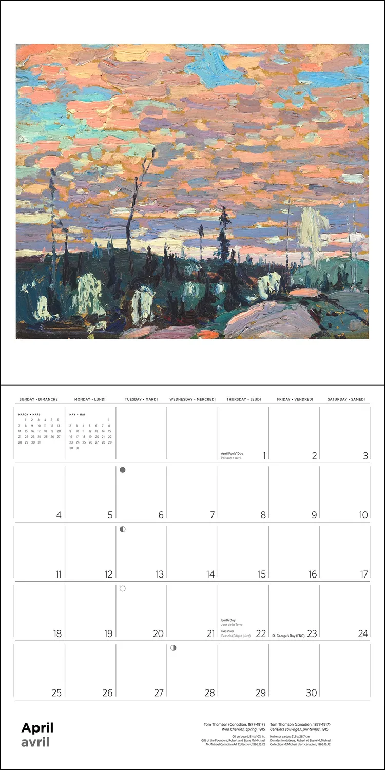 Pomegranate The Group of Seven 2027 vægkalender landskab