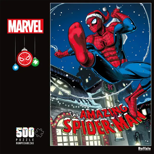 Buffalo Games Marvel Spider-Man Holidays puslespil 500 brikker jul