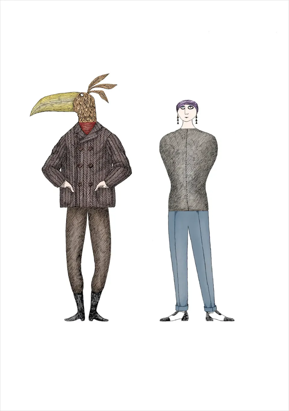 Pomegranate Edward Gorey Mélange Funeste kort enkelt